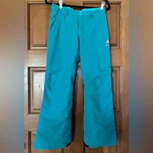 Burton’s Girl YouthTeal Snow Pants, size LARGE